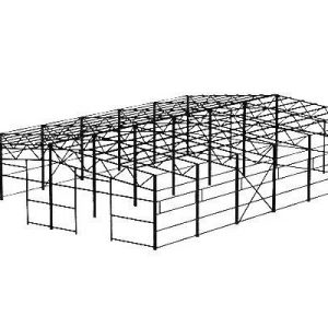 Быстровозводимый торговый павильон 28x50x6 м